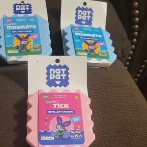 Mosquito and Tick Repellent Stickers - Blue and Pink